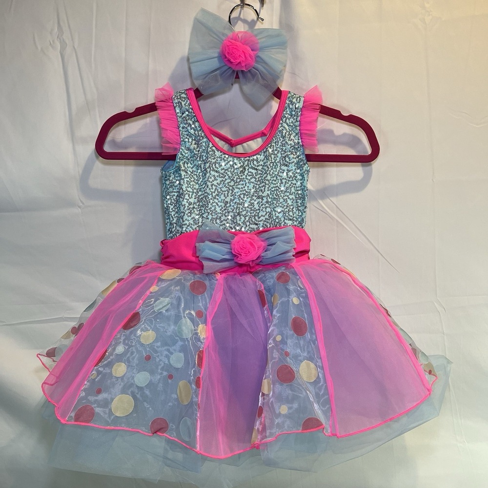 Revolution MC Dance Costume Sugar And Spice Ballet‎ Ice Skating Pageant Hair Bow